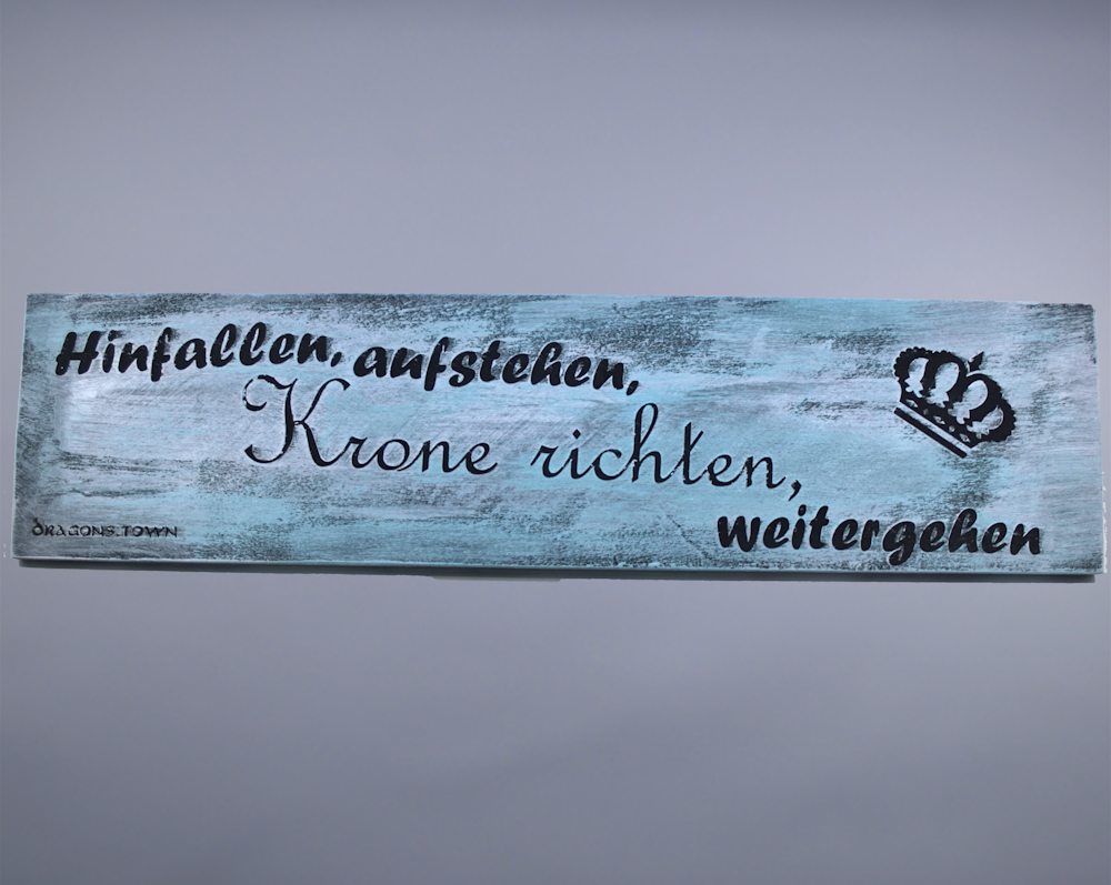 Spruchtafel Einzeilig